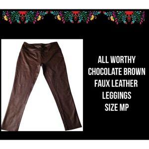 ALL WORTHY | FAUX LEATHER LEGGINGS